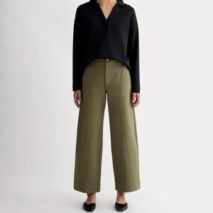 Everlane Women's Olive Cropped Pants